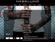 Tablet Screenshot of nebelungguitars.com